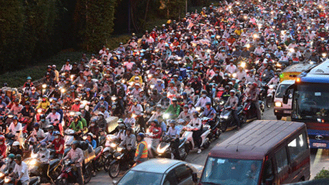 Motos à Ho Chi Minh-Ville 
